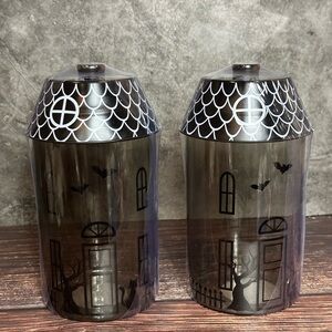 Target Bullseye Halloween Haunted House Glass Canister Set